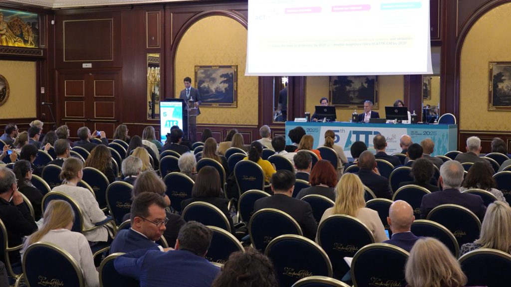 Plenary session of the 5th ATTR congress, a full auditorium facing the stage
