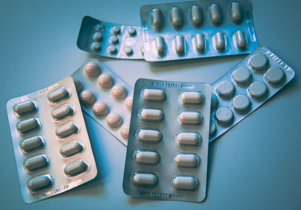 Blister packs of tablets